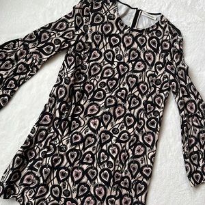 Jill Stuart print minidress with bell sleeves